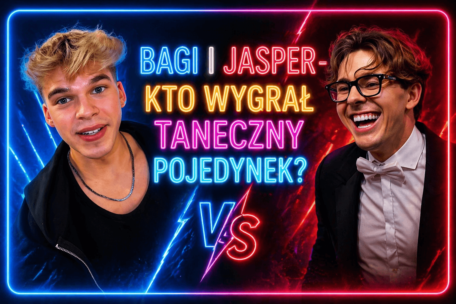Bagi i Jasper podczas tanecznej bitwy na TikToku w trakcie viralowego pojedynku