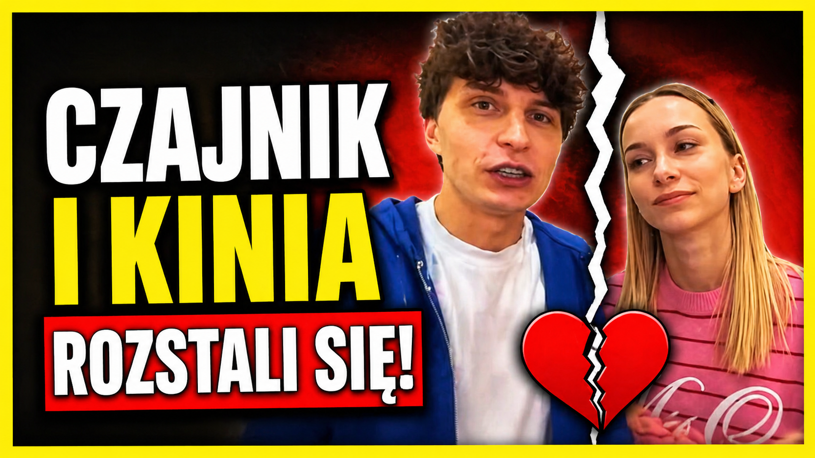 Czajnik i Kinia informują o rozstaniu po dwóch latach związku podczas wspólnego nagrania na YouTube