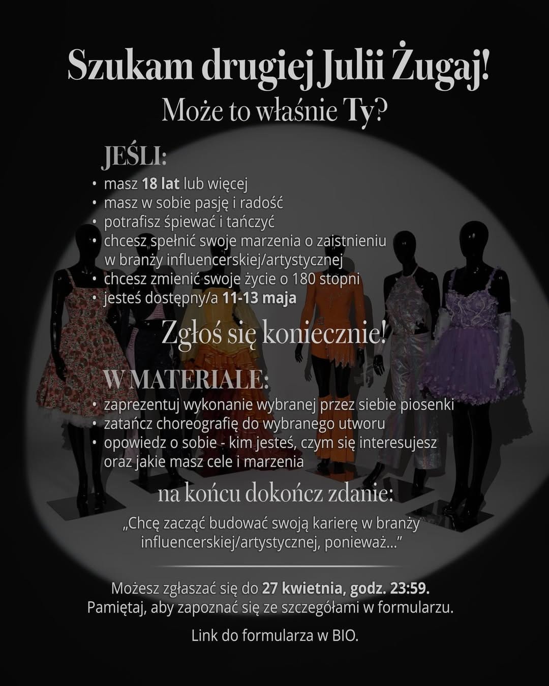 Julia Żugaj rusza z castingiem i daje fanom szansę na wejście do świata influencerów