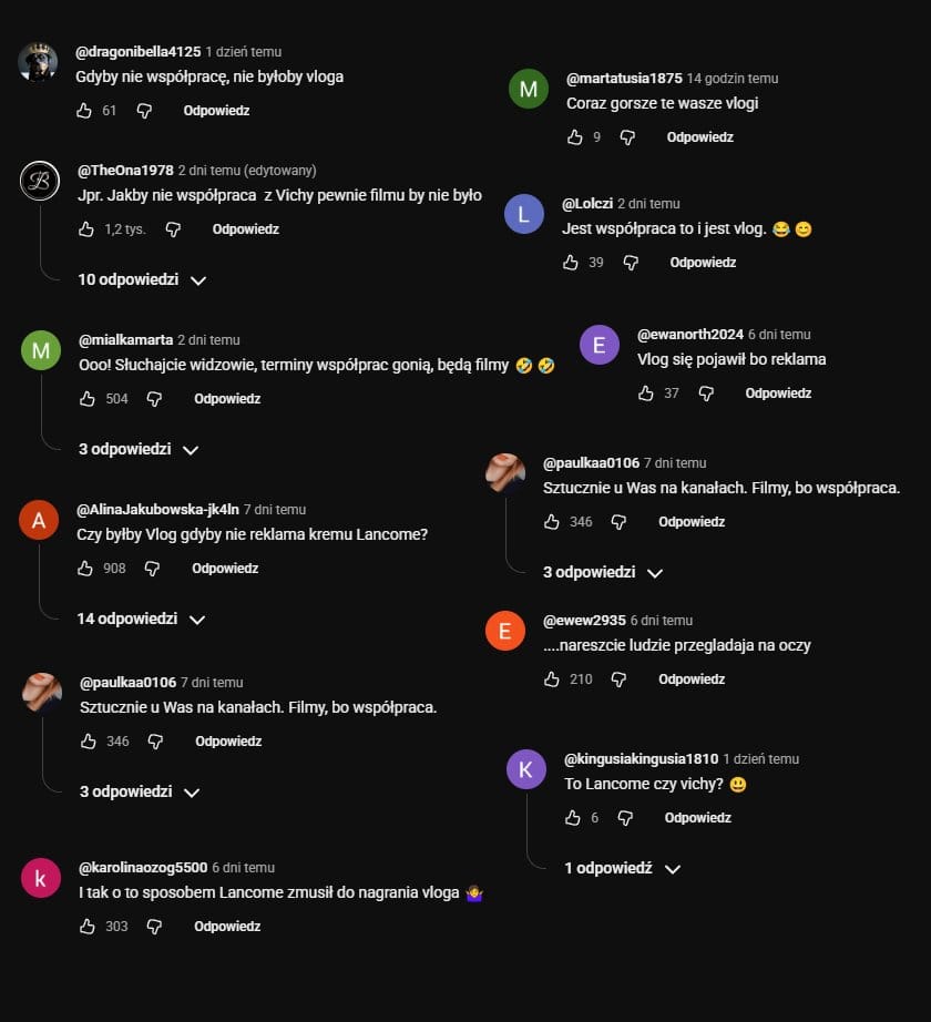 Andziaks pod ostrzałem internautów. Zarzuty o nadmiar treści reklamowych