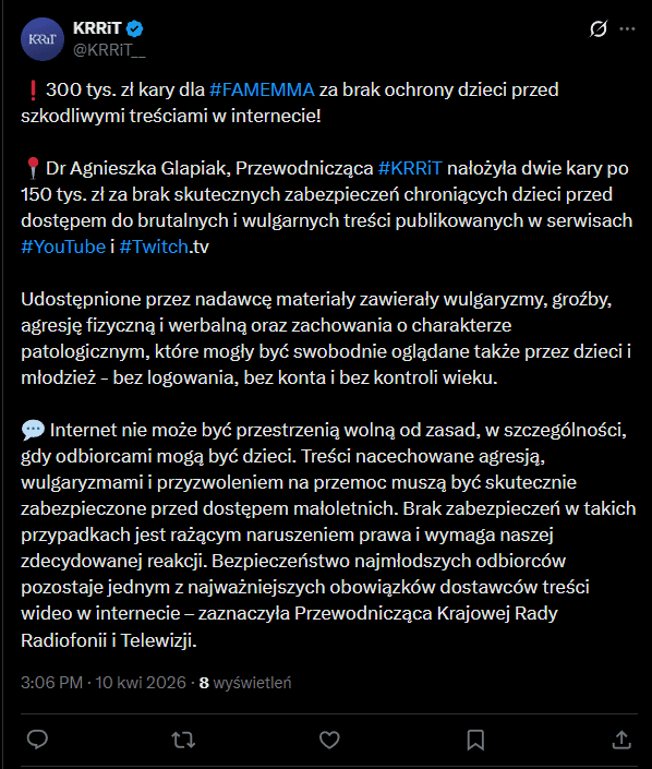 FAME MMA z karą 300 tys. zł. Freak fighty pod coraz większą presją 2 FAME MMA z karą 300 tys. zł. Freak fighty pod coraz większą presją