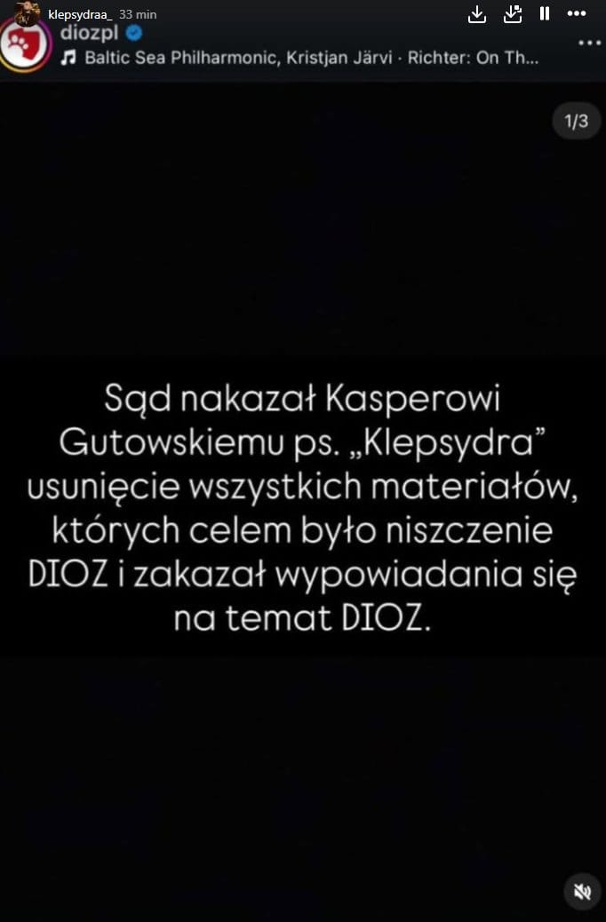 Klepsydra vs DIOZ. Sąd nakazał Klepsydrze usunięcie filmów o DIOZ 3 dioz klepsydra sąd nakaz