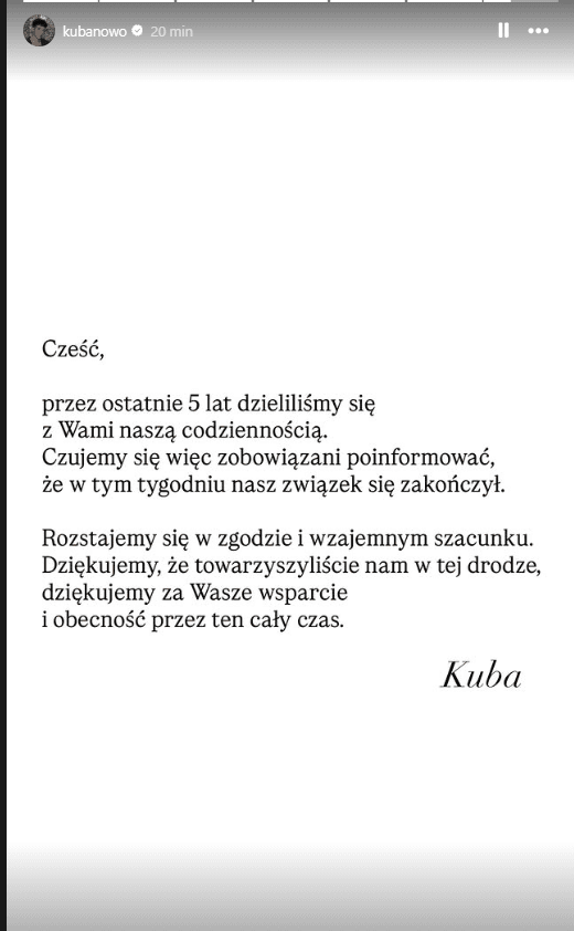 Maria Jeleniewska rozstała się z chłopakiem
Maria Jeleniewska i Kuba Nowosiński rozstanie
z kim była Maria Jeleniewska
ile lat byli razem Jeleniewska i Kuba
Maria Jeleniewska potwierdziła rozstanie
dlaczego rozstali się Jeleniewska i Kuba