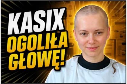 Kasix goli włosy na live w ramach akcji charytatywnej dla Fundacja Cancer Fighters, wspierając dzieci chore na raka