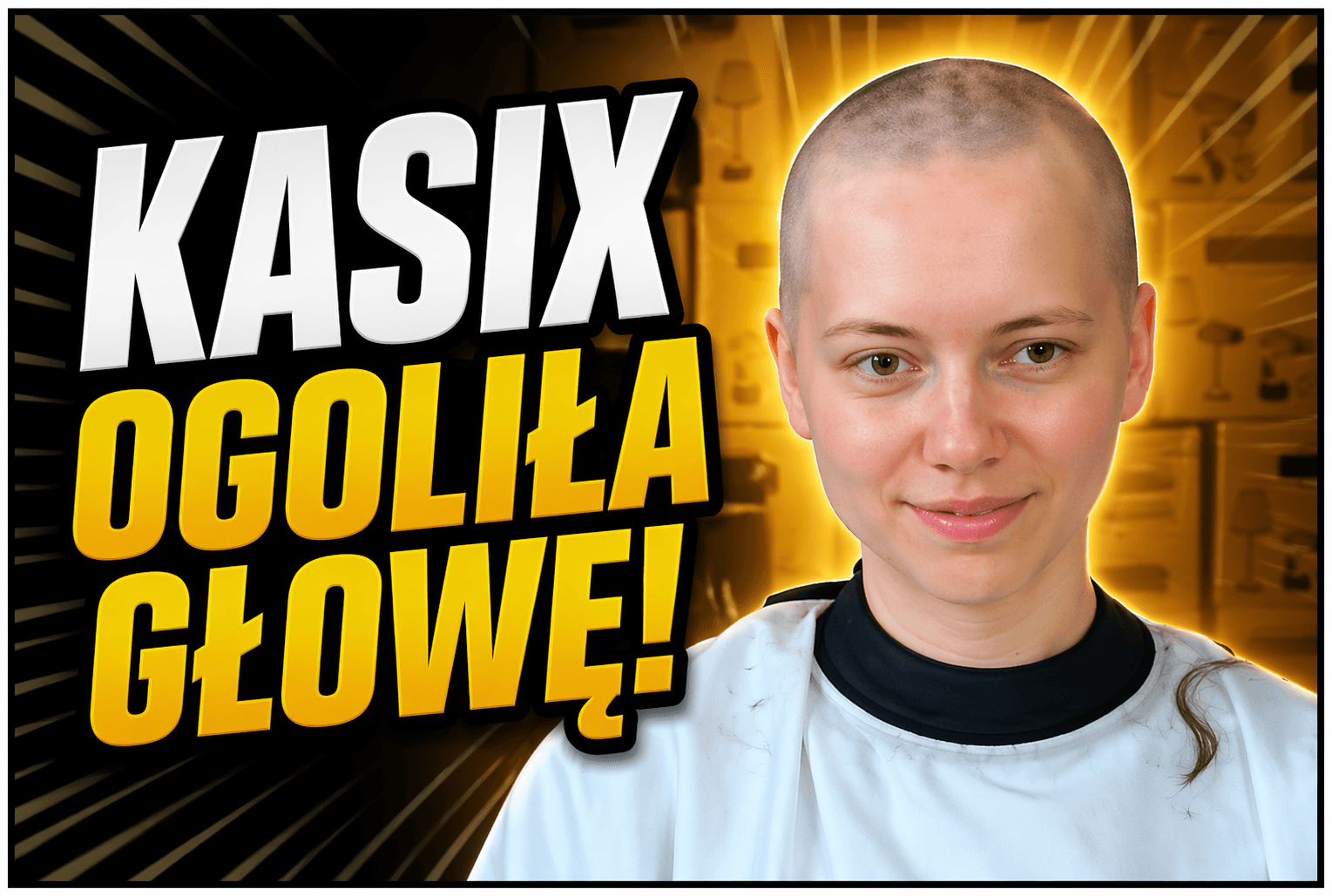 Kasix goli włosy na live w ramach akcji charytatywnej dla Fundacja Cancer Fighters, wspierając dzieci chore na raka