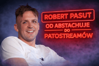 Robert Pasut podczas transmisji na żywo, kontrowersyjny streamer i były członek AbstrachujeTV