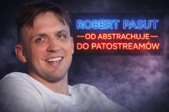 Robert Pasut podczas transmisji na żywo, kontrowersyjny streamer i były członek AbstrachujeTV