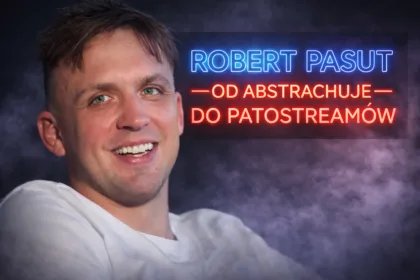 Robert Pasut podczas transmisji na żywo, kontrowersyjny streamer i były członek AbstrachujeTV