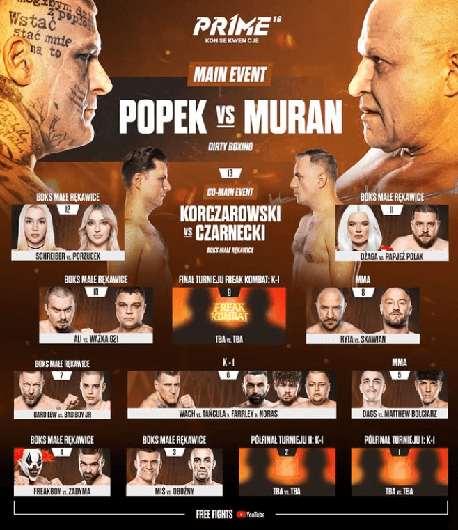 Prime MMA 16 karta walk