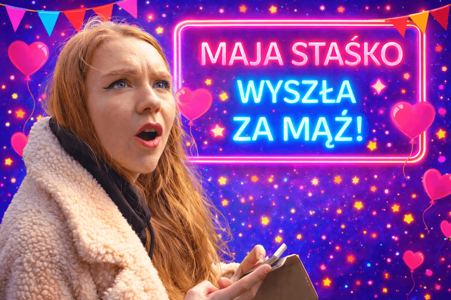 Maja Staśko ślub cywilny zdjęcie z ceremonii influencerka w ciąży
