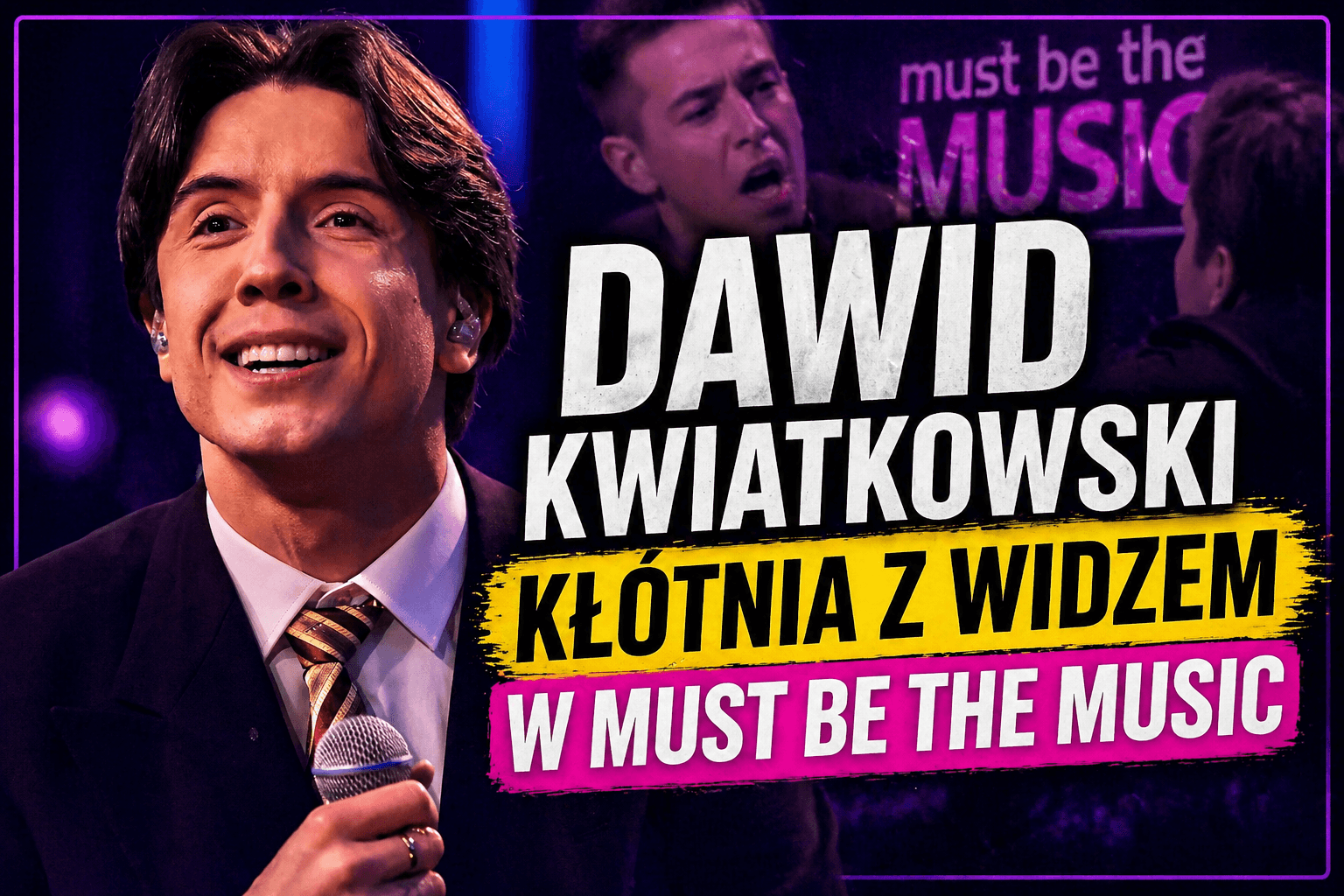 Dawid Kwiatkowski zagłuszony przez publiczność w programie Must Be the Music podczas napiętej sytuacji na nagraniu
