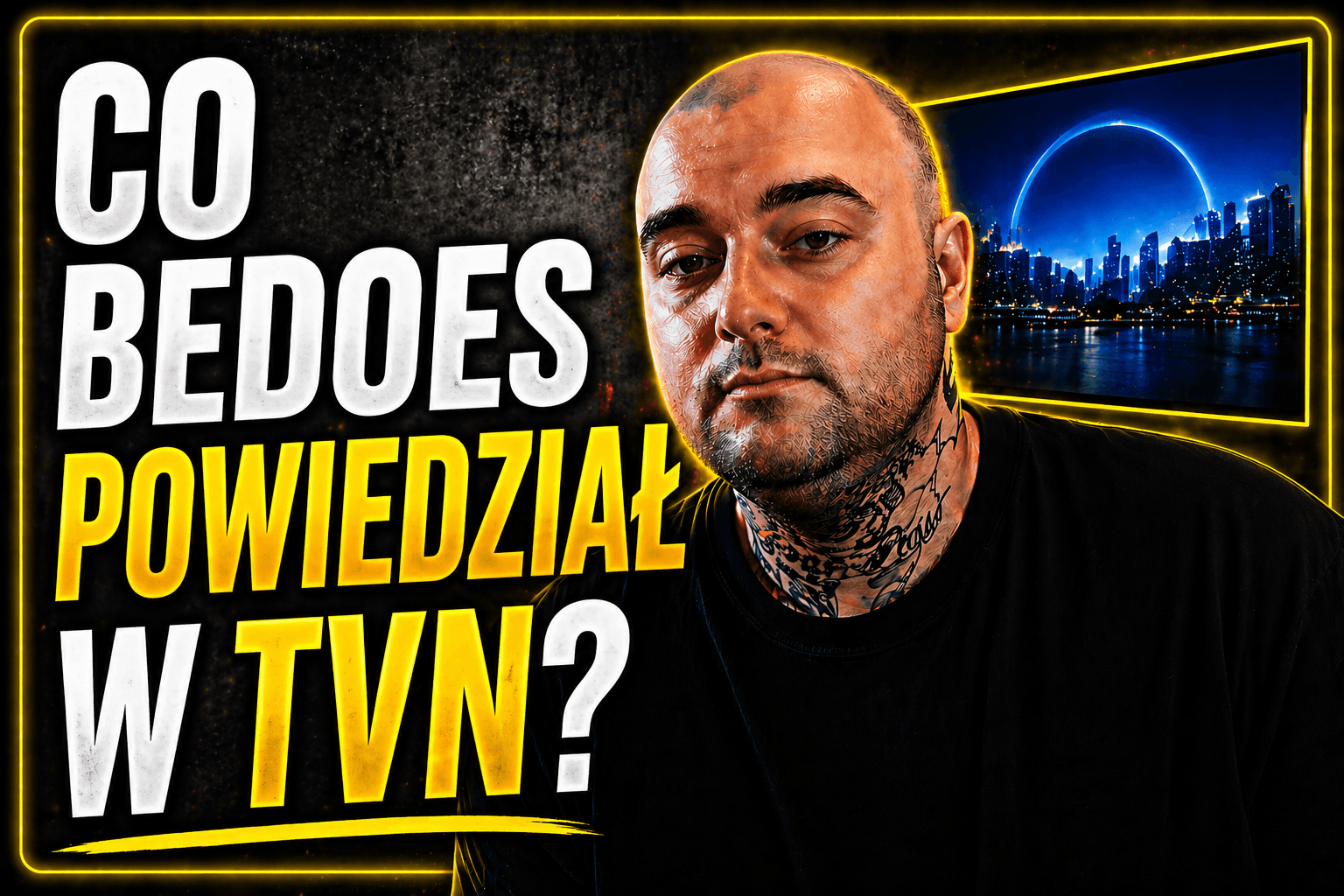 TVN: Nieocenzurowana wypowiedź Bedoes przypadkowo wyemitowana na żywo.