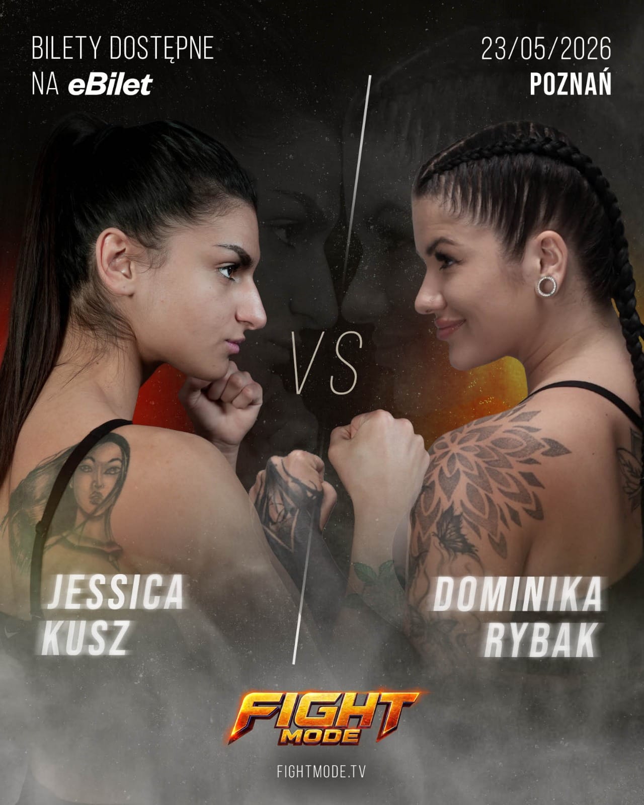 Dominika Rybak kontra Jessica Kusz na Fight Mode. Zapowiedź gali i pełna karta walk 2 Fight Mode Poznań
Fight Mode karta walk
Dominika Rybak vs Jessica Kusz
Jessica Kusz