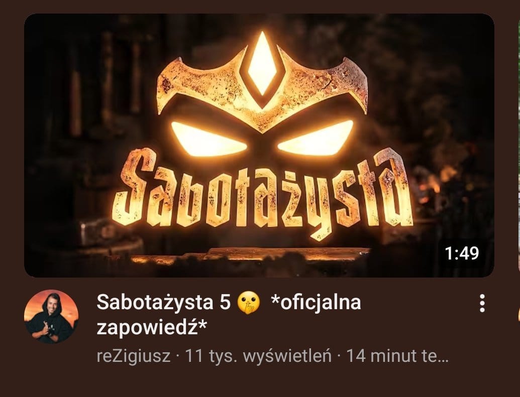 Sabotażysta 5 daty odcinków
Sabotażysta 5 merch
SaboteurV
Sabotażysta 5 teaser