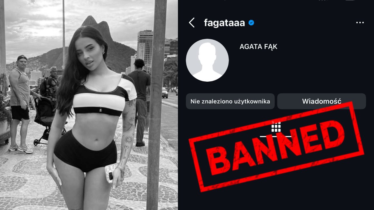 dlaczego Fagata została zbanowana
Fagata ban Instagram powód
co stało się z kontem Fagaty
influencerka Fagata Instagram usunięcie konta
