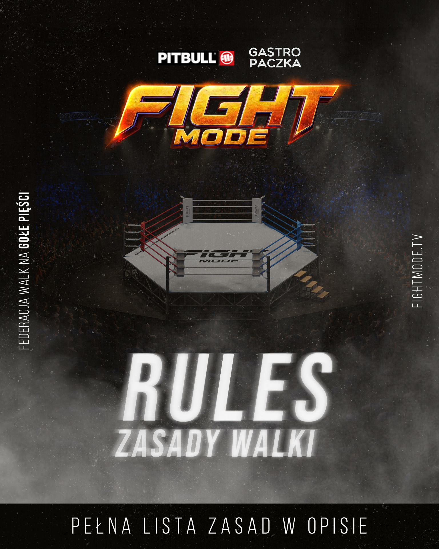 FIGHT MODE zasady walki na gołe pięści
FIGHT MODE ile rund i ile minut
FIGHT MODE oktagon zasady
FIGHT MODE regulamin walki
FIGHT MODE dozwolone techniki
FIGHT MODE niedozwolone techniki
FIGHT MODE knockdown zasady