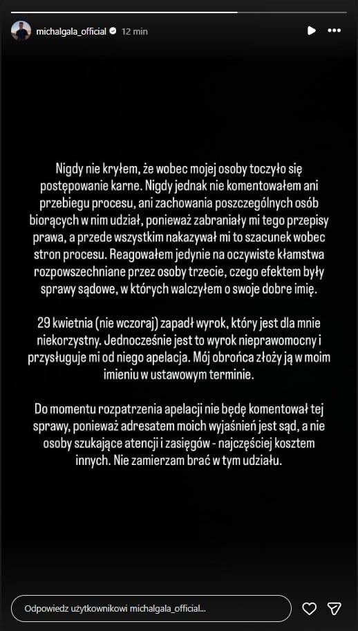 Michał G. po wyroku sądu wydał oświadczenie. Padły mocne słowa 3 Michał G Sylwester Wardęga
Sylwester Wardęga Michał G
wyrok Michała G
influencer Michał G