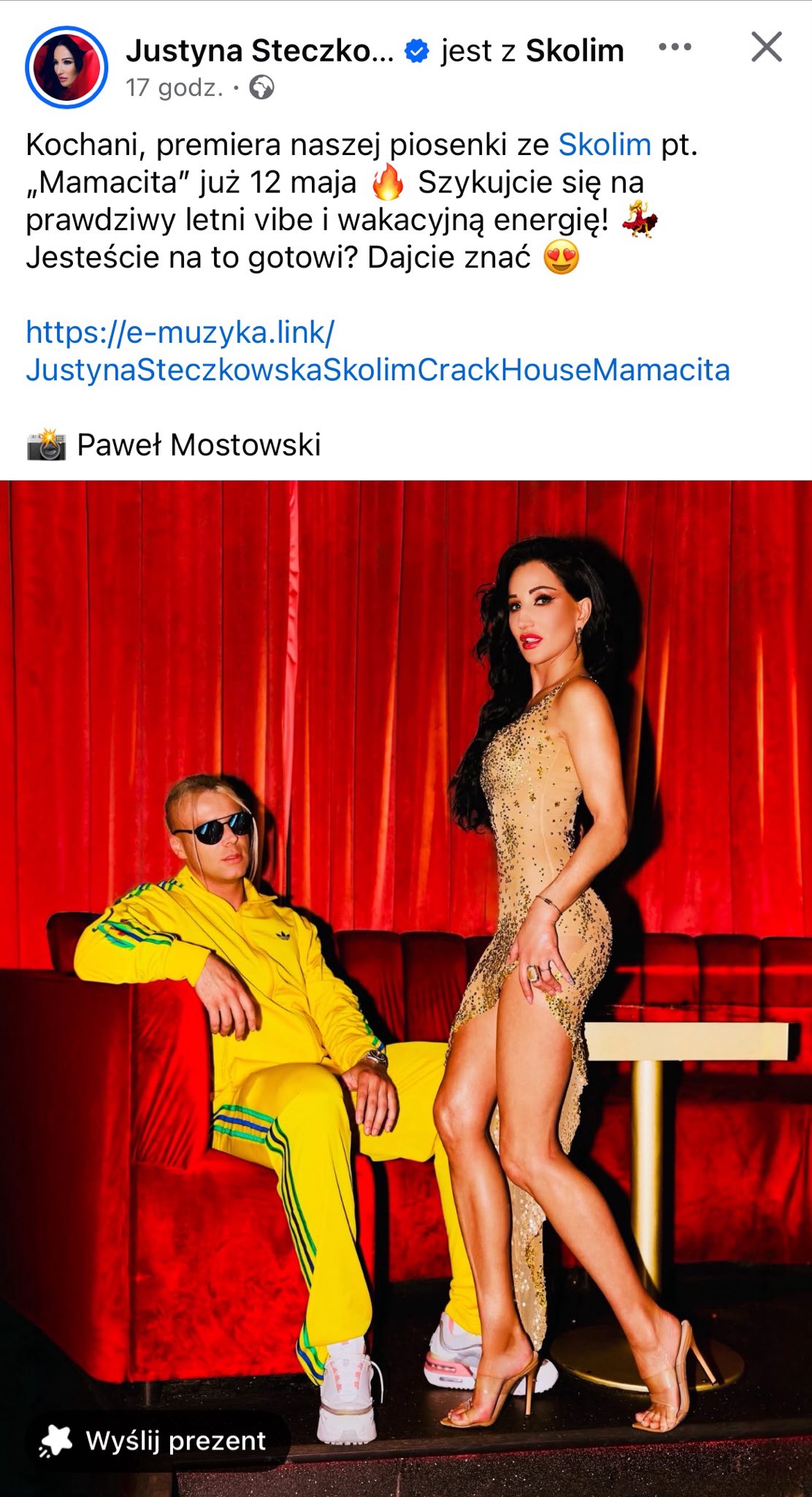 Justyna Steczkowska
Justyna Steczkowska Skolim
Justyna Steczkowska Mamacita
Skolim Justyna Steczkowska duet
Mamacita premiera
nowa piosenka Justyny Steczkowskiej
Justyna Steczkowska nowy singiel
Skolim nowa piosenka
duet którego nikt się nie spodziewał