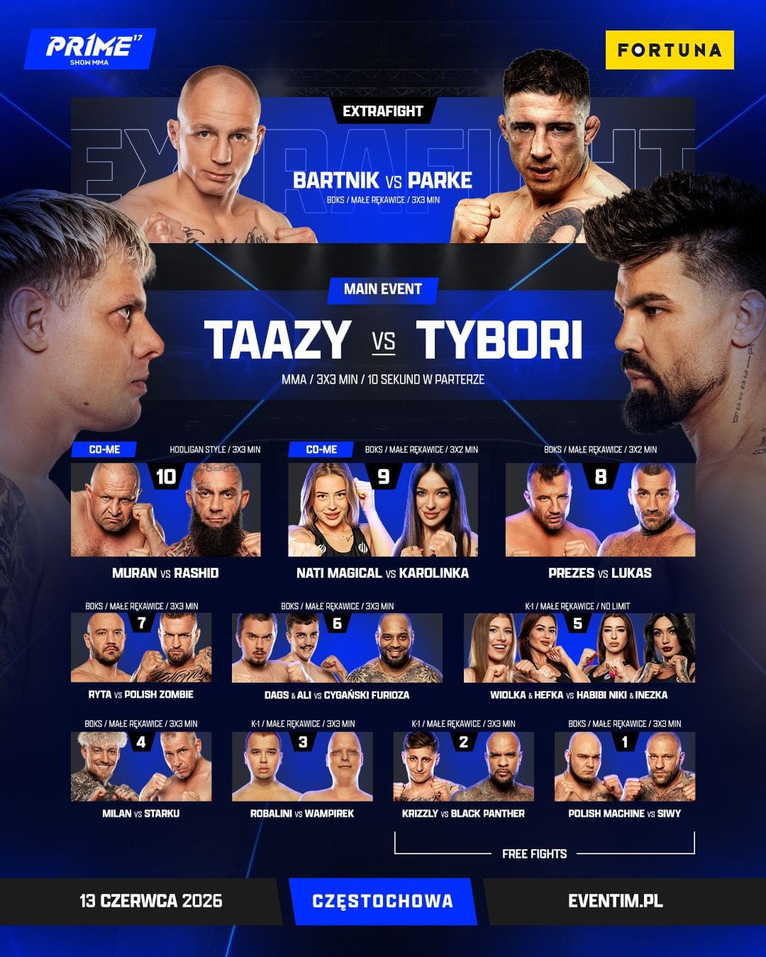 PRIME MMA 17 walka wieczoru
Taazy vs Tyburski
PRIME MMA Taazy vs Tyburski