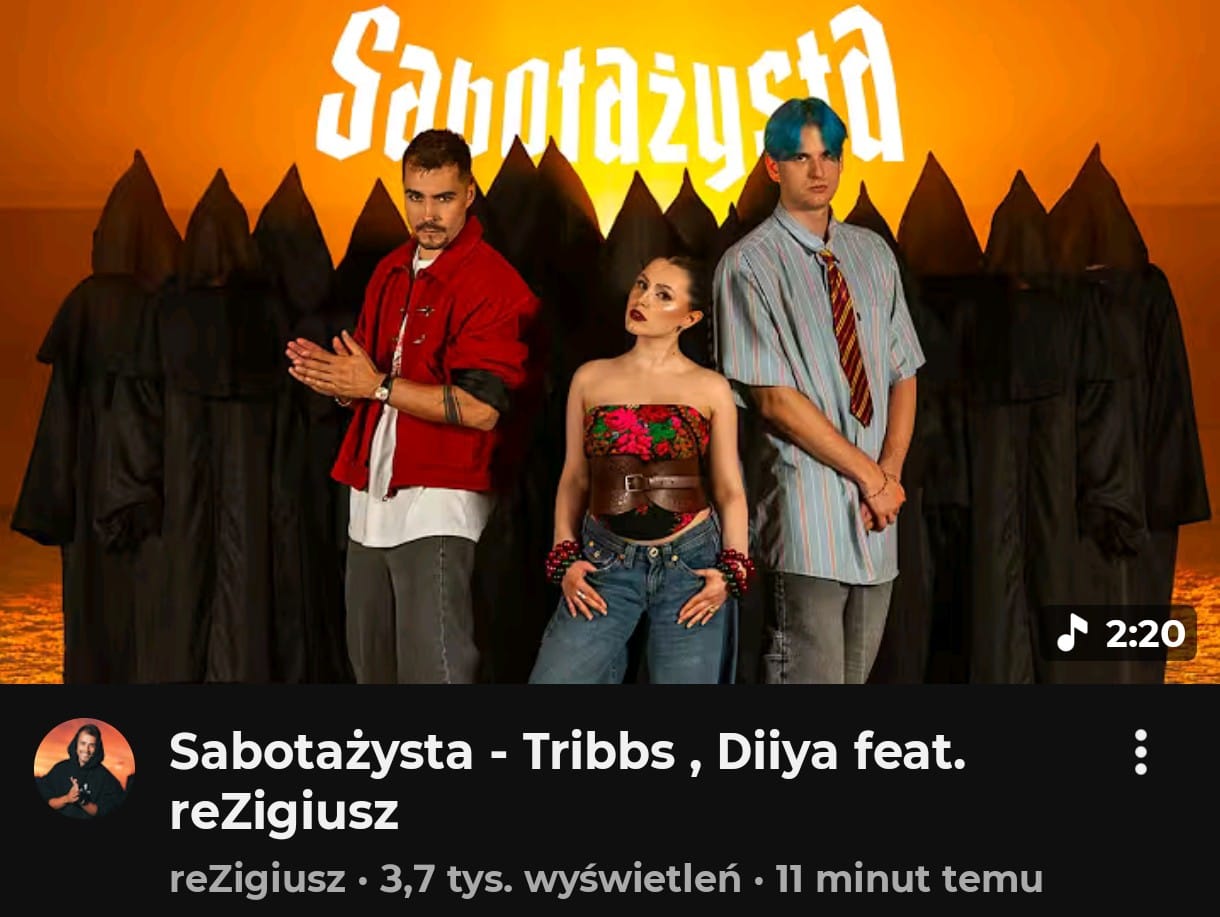Rezi, Tribbs i Diiya nagrali razem piosenkę! Jak brzmi muzyczna zapowiedź Sabotażysty 5? 2 Rezi wypuścił piosenkę promującą Sabotażystę 5
premiera piosenki Sabotażysta 5