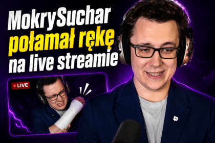 MokrySuchar ze złamaną ręką po uderzeniu w ścianę podczas gry w Counter-Strike’a