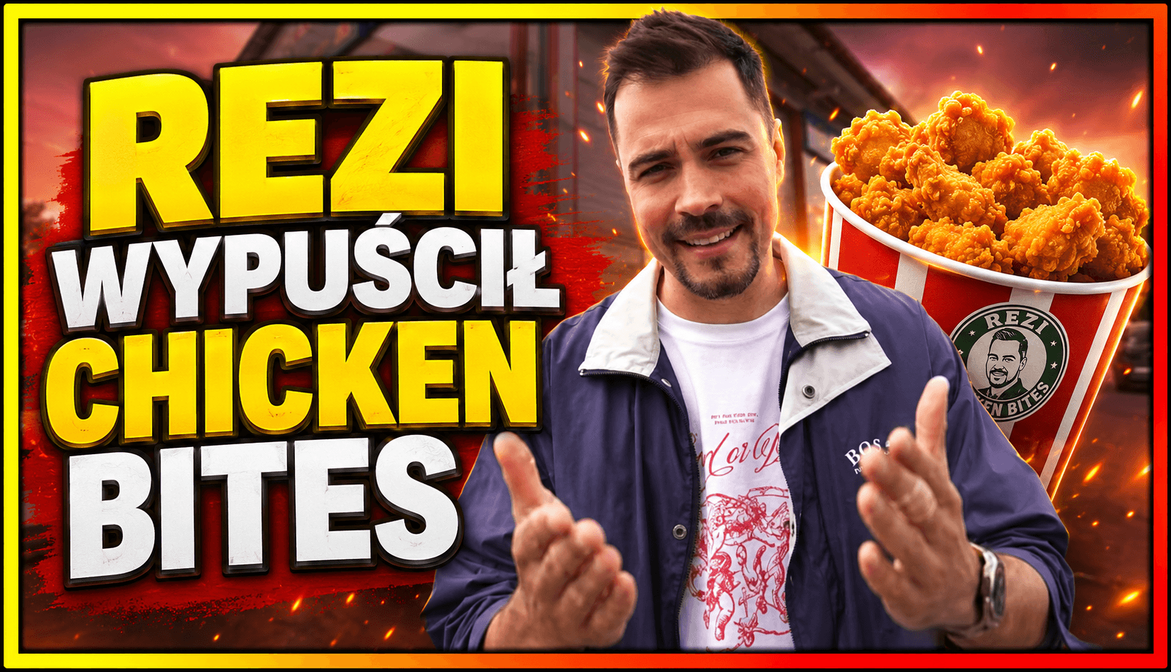 Rezi Chicken Bites już w Żabce. Co wiadomo o kurczakowych kulkach mocy influencera? 1 Rezi Chicken Bites - nowa wysokobiałkowa przekąska influencera dostępna w sklepach Żabka w całej Polsce