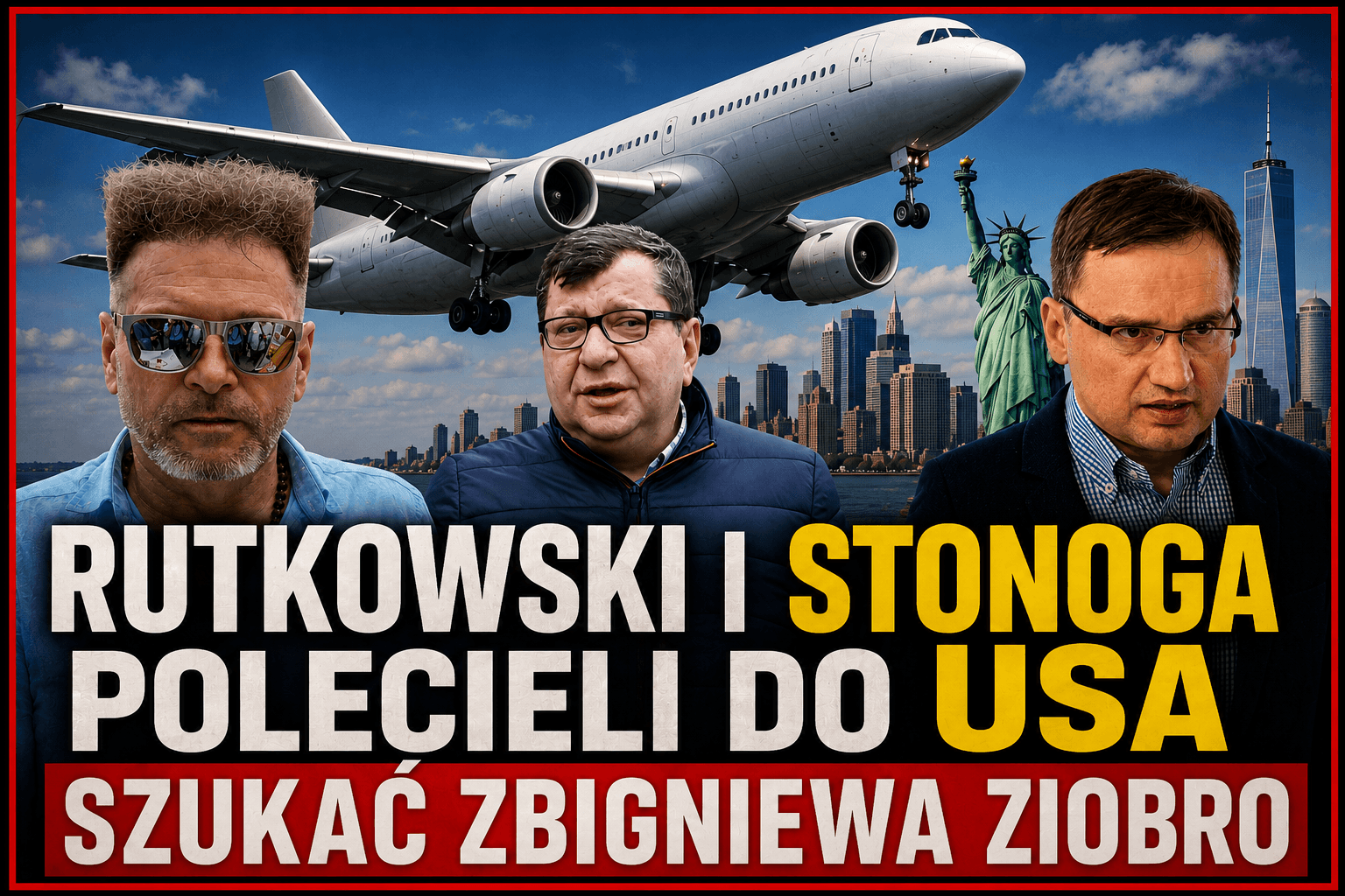 Rutkowski i Stonoga polecieli do USA. Chcą odnaleźć Zbigniewa Ziobrę. Co się tam dzieje? 1 Rutkowski i Stonoga podczas podróży do USA w związku z poszukiwaniami Zbigniewa Ziobry