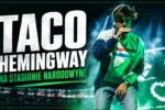 Taco Hemingway podczas koncertu na PGE Narodowym w Warszawie przed tysiącami fanów