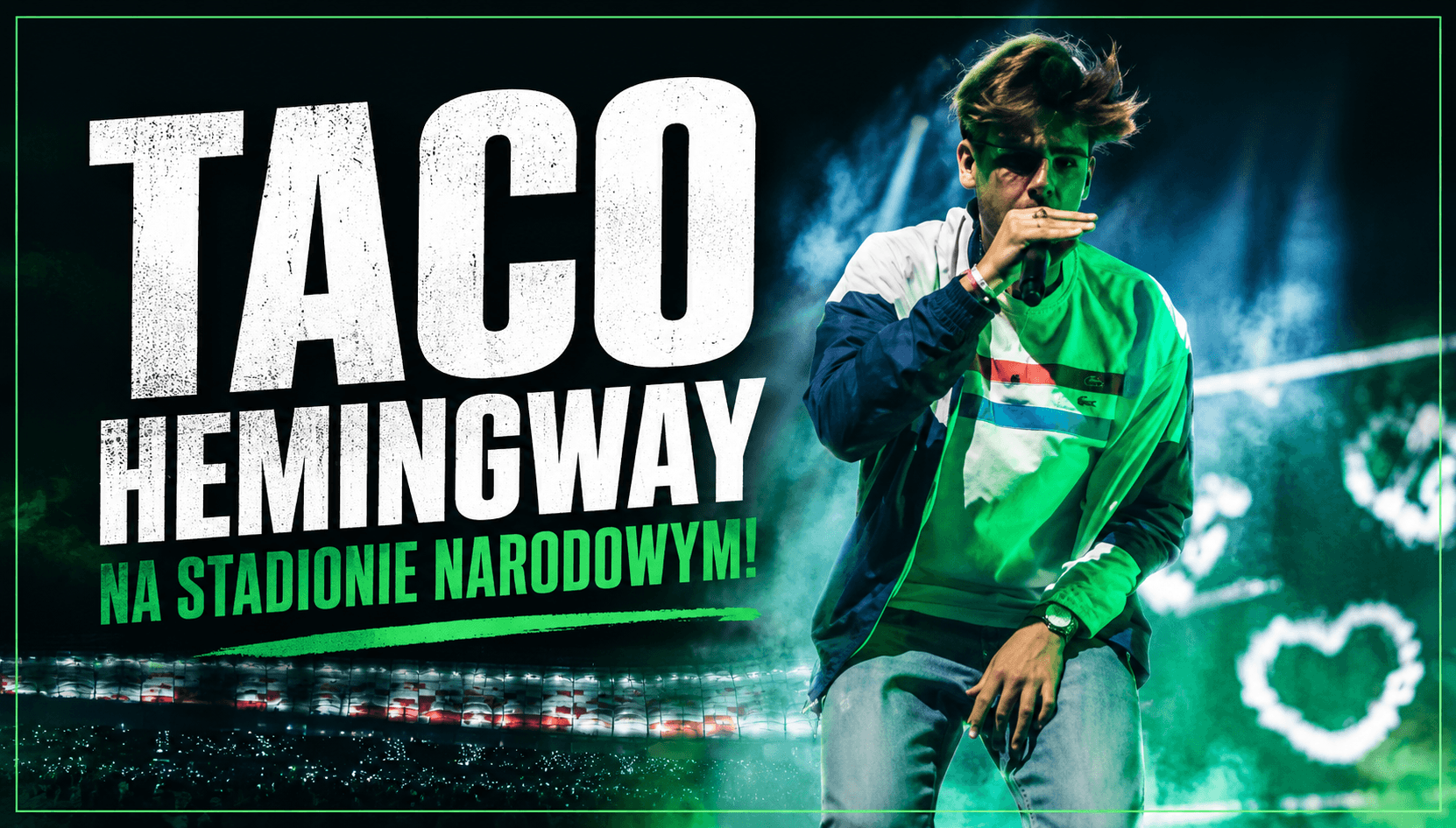 Taco Hemingway na PGE Narodowym. Mocne słowa ze sceny o depresji, używkach i rozwoju młodych ludzi 1 Taco Hemingway podczas koncertu na PGE Narodowym w Warszawie przed tysiącami fanów