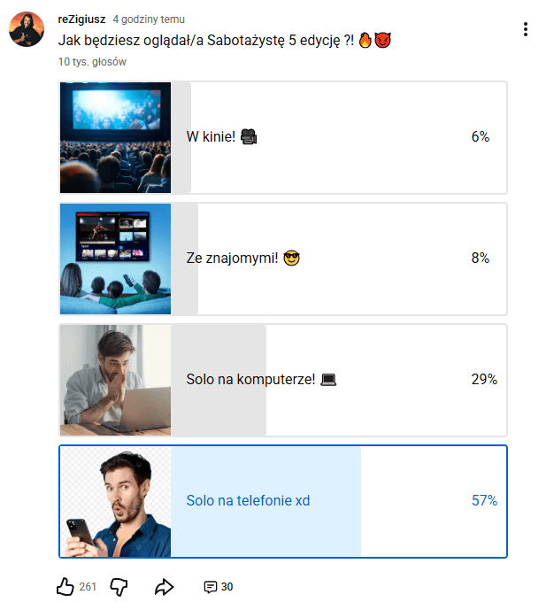 Rezi dosiadł konia i powiedział za dużo… Znamy zwycięzcę show Sabotażysta 5! 4 Ankieta Rezi Sabotażysta 5 Gdzie i kiedy premiera show? Gdzie będzie oglądane?
