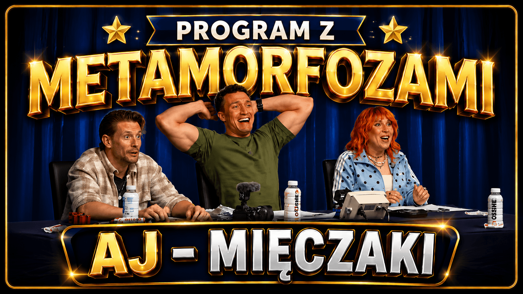 AJ prezentuje projekt Mięczaki podczas castingu do największego programu metamorfoz w Polsce