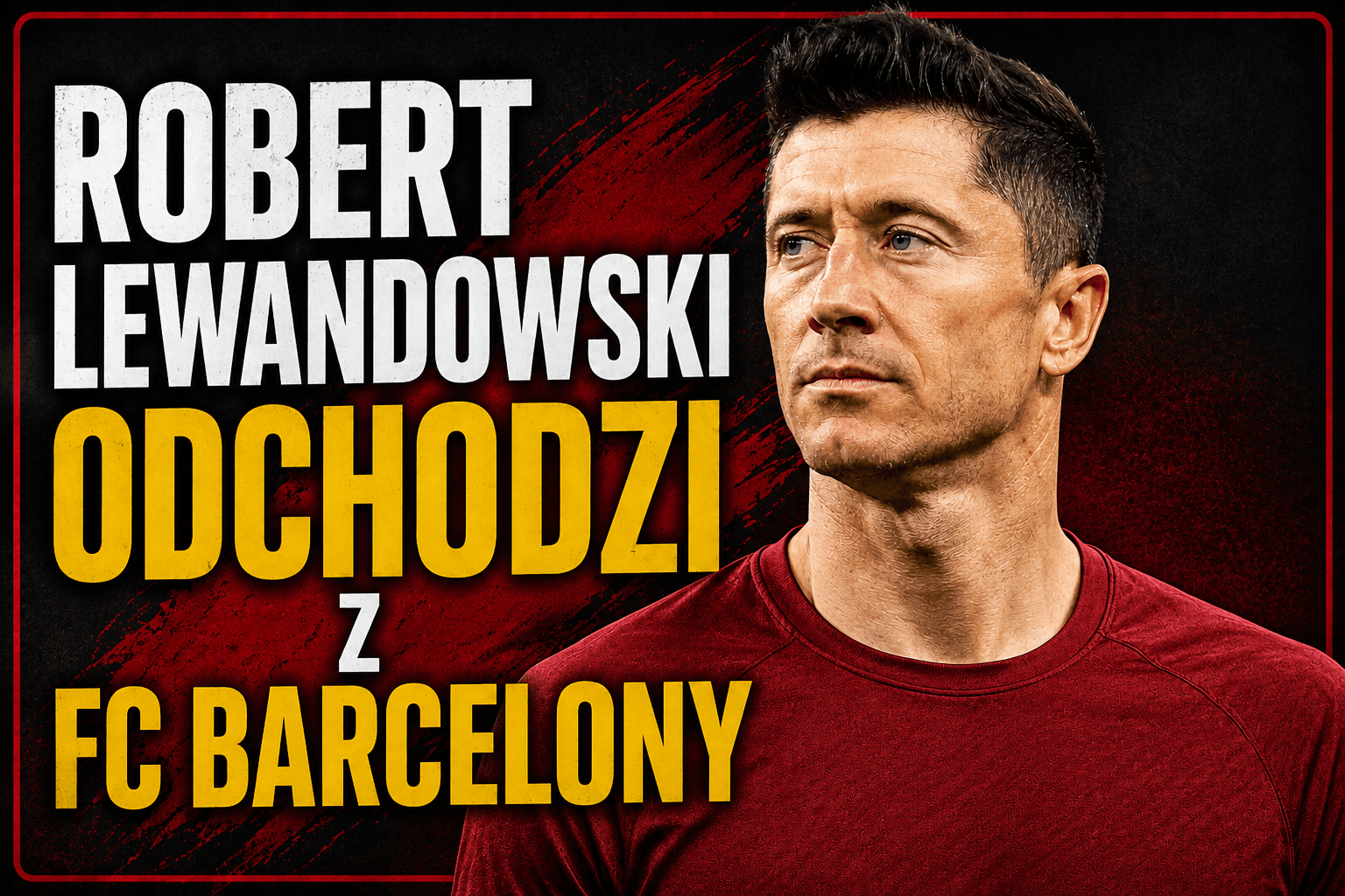 Robert Lewandowski odchodzi z FC Barcelony. Piłkarz po 4 latach żegna klub 1 Robert Lewandowski podczas meczu FC Barcelony po ogłoszeniu odejścia z klubu po czterech sezonach