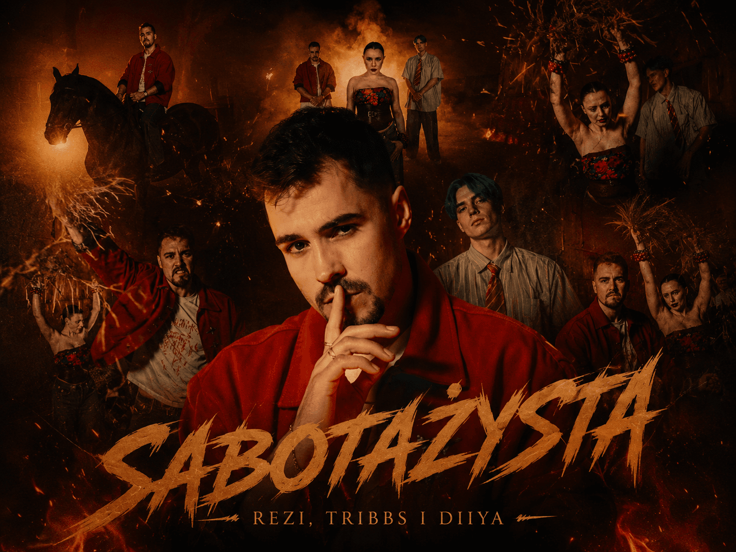 Rezi, Tribbs i Diiya nagrali razem piosenkę! Jak brzmi muzyczna zapowiedź Sabotażysty 5? 1 Rezi opublikował piosenkę promującą Sabotażystę 5. Utwór nagrał wspólnie z Tribbsem i Diyyą przed premierą nowego sezonu.