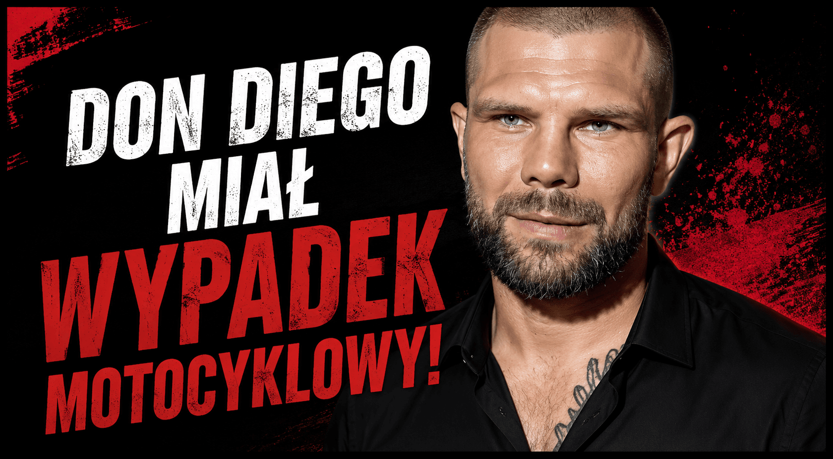 Don Diego po wypadku motocyklowym. Zawodnik walk na gołe pięści pokazał obrażenia po kolizji