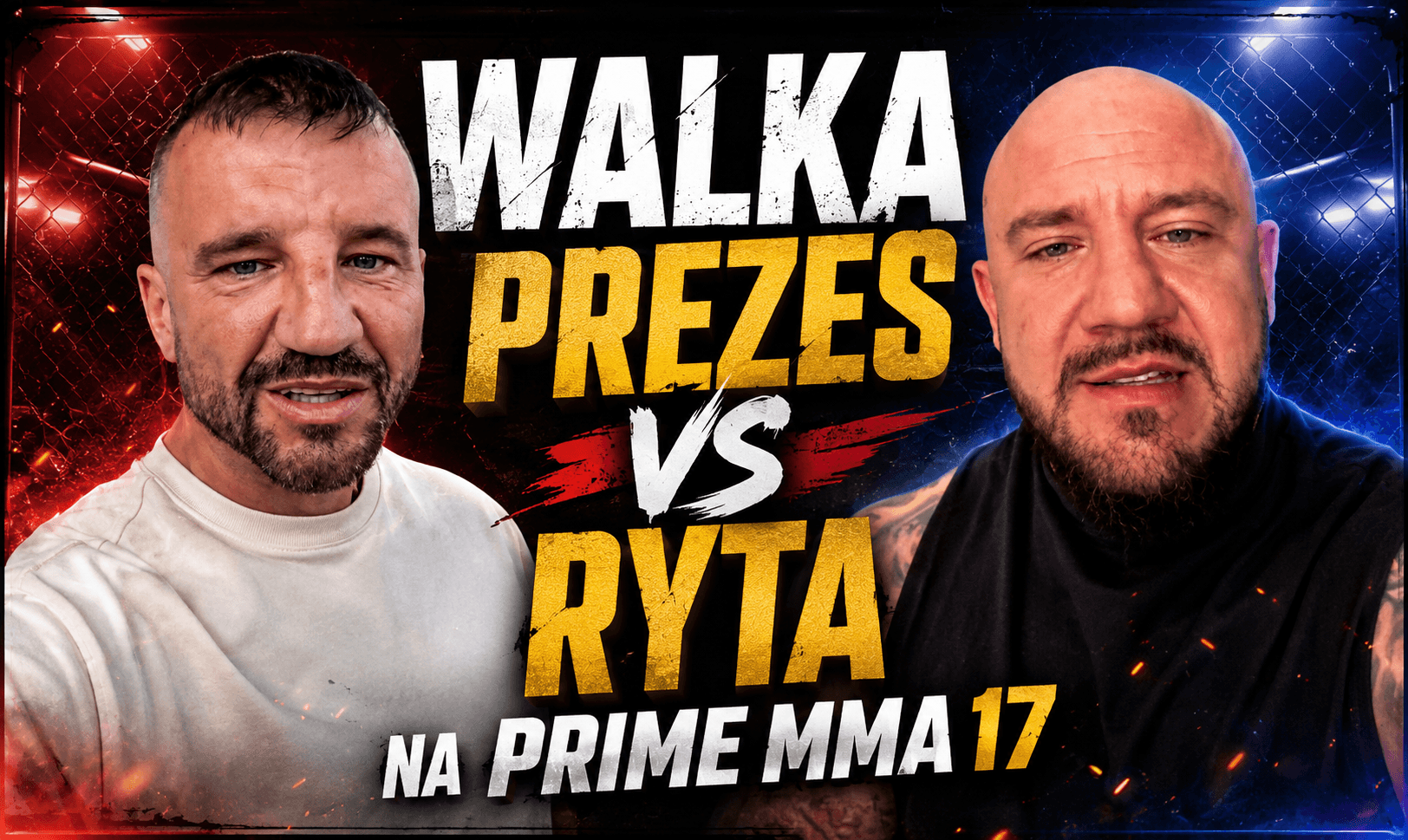 Prezes vs Ryta na PRIME Show MMA 17. Bonusowa walka w formule Hooligan Style zakończy głośny konflikt freak fightów.