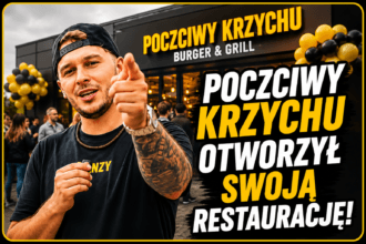 Poczciwy Krzychu podczas otwarcia lokalu Kenzy w Krakowie
