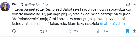 Umarł król, niech żyje GRAF! Czy GOAT wróci do programu Sabotażysta 5? 7 Umarł król, niech żyje GRAF! Czy GOAT wróci do programu Sabotażysta 5?