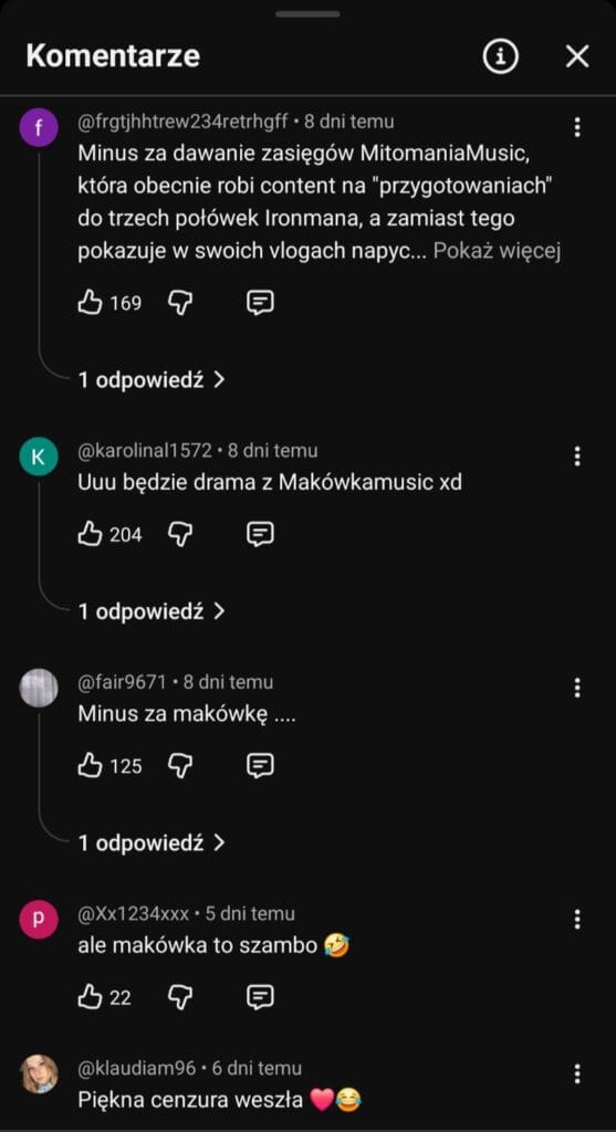 konflikt Tromby i Makówki
afera Tromby i Makówki
prywatne wiadomości Tromba Makówka