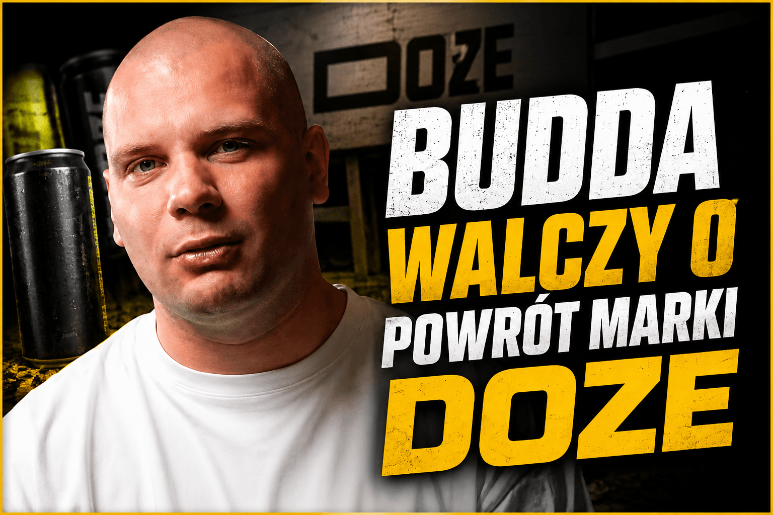 Budda walczy o powrót marki DOZE. Influencer po półtora roku przerwał milczenie i zdradził, że chce ponownie wprowadzić swoje produkty na sklepowe półki.