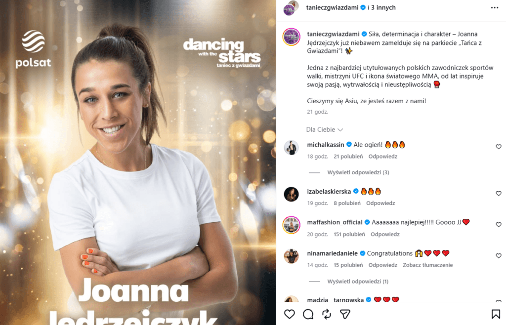 Joanna Jędrzejczyk Taniec z gwiazdami