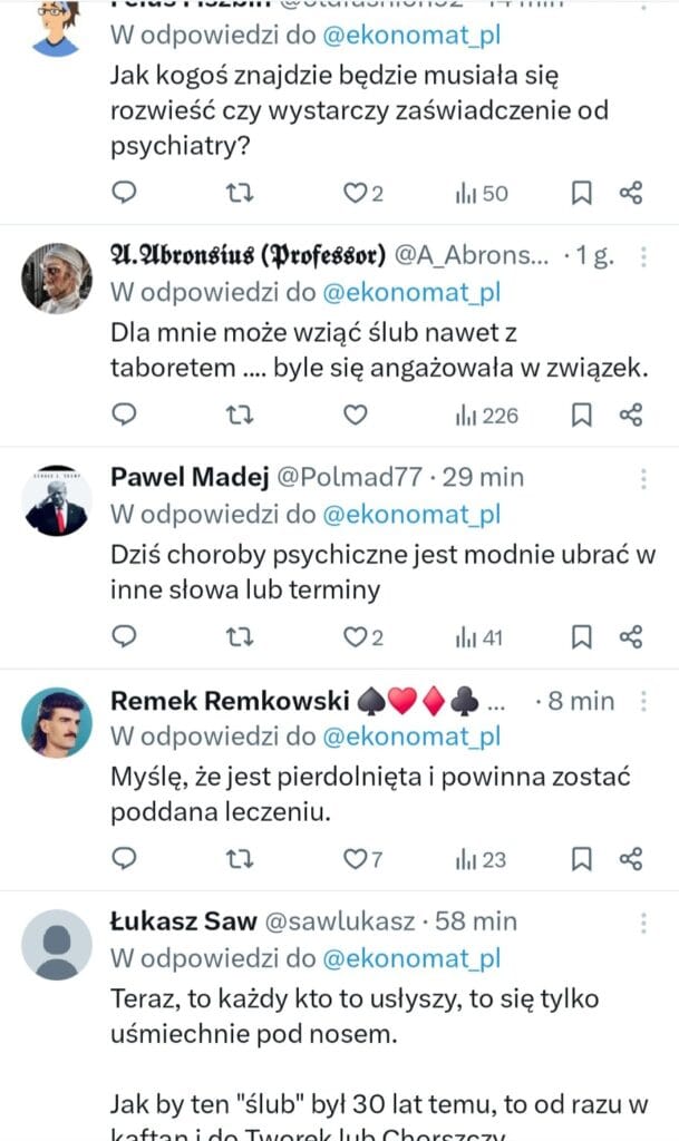 Joanna Racewicz wzięła ślub sama ze sobą 4 sologamia
ślub z samym sobą
ślub z samą sobą
kim jest Joanna Racewicz